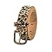 Radmire Womens Leopard Print Leather Belt for Jeans Pants Ladies Casual Waist Belt for Dresses