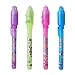 Invisible Ink Pen, MALEDEN Spy Pen with UV Light Magic Marker Kid Pens for Secret Message and Party Goody Bag Stuffer (4PCS)