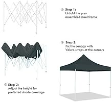 Bannerbuzz Pop Up Canopy Tent Portable Blank Canopy Shade For