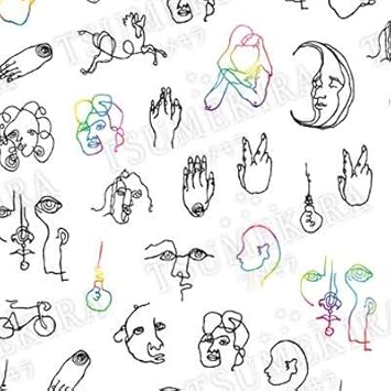 Amazon Tsumekira ツメキラ ネイルシール 工藤恭子プロデュース11 一筆書きアート Nn Prd 711 マルチカラー 1枚 ツメキラ Tsumekira シール ステッカー 通販