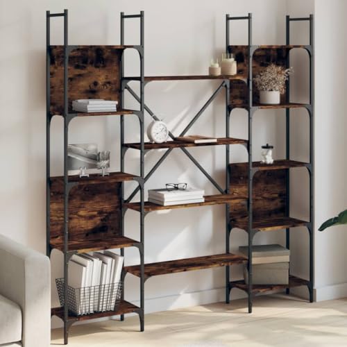 YELWHI Bookshelf Smoked Oak