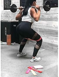 Boostify Bands - Juego de 4 bandas de resistencia mate premium con bolsa de transporte, bandas de ejercicio para piernas y glúteos, terapia física, elástica, resistente, entrenamiento en casa