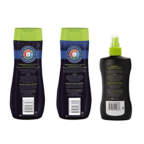 FURMINATOR DESHEDDING KIT, DESHEDDING SHAMPOO, DESHEDDING CONDITIONER, DESHEDDING WATERLESS SPRAY, FOR DOGS, 40.5 OZ (SET OF 3)