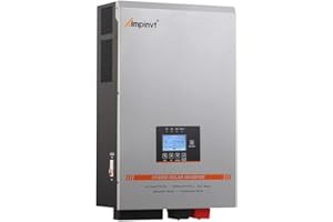 OAE Ampinvt 5000W Hybrid Solar Inverter 48V DC to 120V/240V AC Split Phase Output, Built-in 100A MPPT Solar Controller, Off Grid Low Frequency Pure sine Wave Inverter, for Lead Acid Lithium Gel Battery