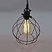 CLAXY Ecopower Light Vintage Style Industrial Hanging Light Mini Pendant Wire Cage Lamp