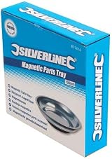 Silverline Magnetic Parts Tray 150mm Stainless Steel Mechanic Workshop Holder view 3