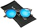 WearMe Pro - Retro Round Sturdy Sunglasses 100% UVA/UVB Lenses for Women Men