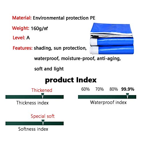 Schattiernetz HUAHUA Sonnensegel Außenplane, Polyethylen Wasserdicht Sonnenschutz Staub- Markise, Sonnenschutztuch Für… – Bild 8
