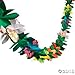 Disney Moana Deluxe MEGA Birthday Party Supplies Pack and Decorations for 16 includes Plates, Napkins, Cups, Cutlery, a Table Cover, a Candle, Swirl Decorations, and a Flower Garland