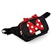 Disney Minnie Mouse Ribbon HipSack Waist Pack Fanny Sling Bag for Man Women Lady Girl Teens (Black)