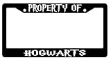 Property Of Hogwarts Black Plastic License Plate Frame Harry Potter