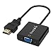 HDMI to VGA, Badalink 1080P HDMI Male to VGA Female Cable Video Adapter Converter for HDTV/PC/Laptop/DVD/Desktop and Other HDMI Input Devices