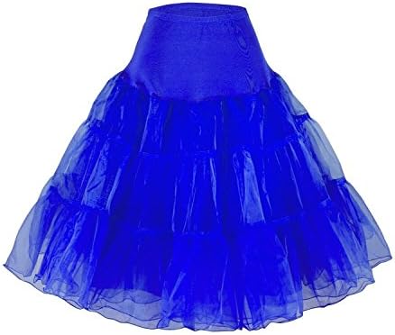 Tidetell Vintage Women's 50s Petticoat Crinoline Tutu Underskirt 26" (FBA)