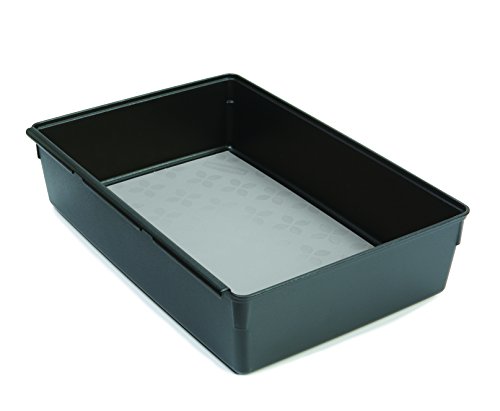 No Slip Interlocking Drawer Organizer 6 In X 9 In Black With