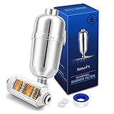 Shower Filter Hard Water Softener - Weluvfit 16 Stage High Output Universal Replacement Cartridges with Vitamin C Shower Filter - Removes Chlorine Fluoride Heavy Metals and Other Sediments