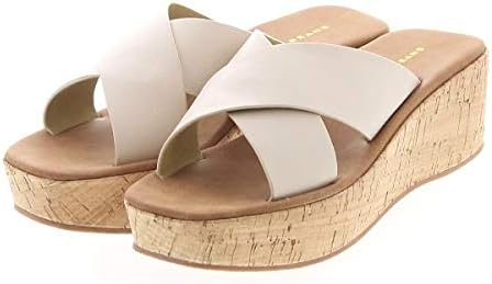 Amazon ジェリービーンズ 年春夏 厚底クロスサンダル アイボリー Ll 25 0 25 5 ミュール