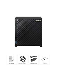 Asustor AS3204T v2 de 1,6 GHz, Quad Core, 2 GB de RAM, nube privada personal de casa, servidor multimedia conectado a la red + licencia exFAT gratuita (4 bahías sin disco NAS)