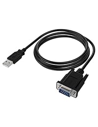 Sabrent   Cable adaptador USB 2.0 a serial (9-pin) DB-9 RS-232 6 ft Cable [Chipset FTDI] (cb-ftdi)