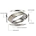 SUNSCSC Vintage Jesus Cross Band Rings for Men Women Luminous Stainless Steel Glow in The Dark