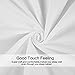 TasteLife 105 GSM Deep Pocket Bed Sheet Set Brushed Hypoallergenic Microfiber 1800 Bedding Sheets Wrinkle, Fade, Stain Resistant - 4 Piece(White,Queen)