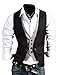 ideal4dress Casual Slim Fit Skinny Dress Vest Waistcoat