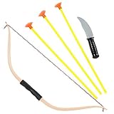 Bow and Arrow and Plastic Knife Bullseye Archery Set for Kids