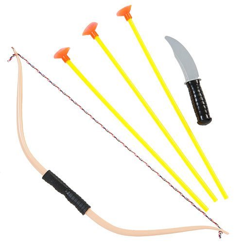 Bow and Arrow and Plastic Knife Bullseye Archery Set for Kids