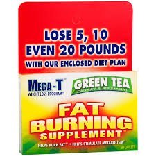 Mega-T Green Tea Extract Dietary Supplement Caplets, 30 Count - by Mega-T