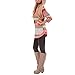 Womens Striped Sweatshirt Tunic Tops Long sleeve Casual Crew Neck T Shirt Top Blouse, Orange Color Striped, X-Large