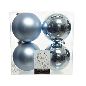 kerstbal plc d10cm winterlucht 4st