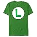 Fifth Sun Nintendo Luigi Circle Icon Mens Graphic T Shirt