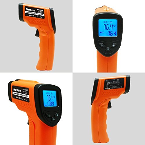 Nubee Temperature Gun Noncontact Infrared Thermometer MAX Display