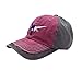 Jade Texas Longhorn Pink Distressed Baseball Cap/Hat 100% Cotton
