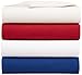 Amazon Basics Solid Lightweight Flannel Sheet Set - Queen, Bordeaux Red
