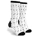 FREEHOTU Sign Language Men & Women Funny Fancy Novelty Graphic Crew Tube Socks