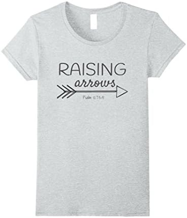 Womens Raising Arrows Homeschool Christian Mom T-shirt Small Heather Grey