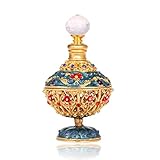 YUFENG 5ml Refillable Glass Empty Perfume Bottle Restoring Ancient Ways Is Hollow-out with Diamond-encrusted Carved