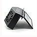 bestpriceam Solar Dual Fan Car Front/Rear Window Air Vent Cool Cooler Fan Windshield Fan (Black)