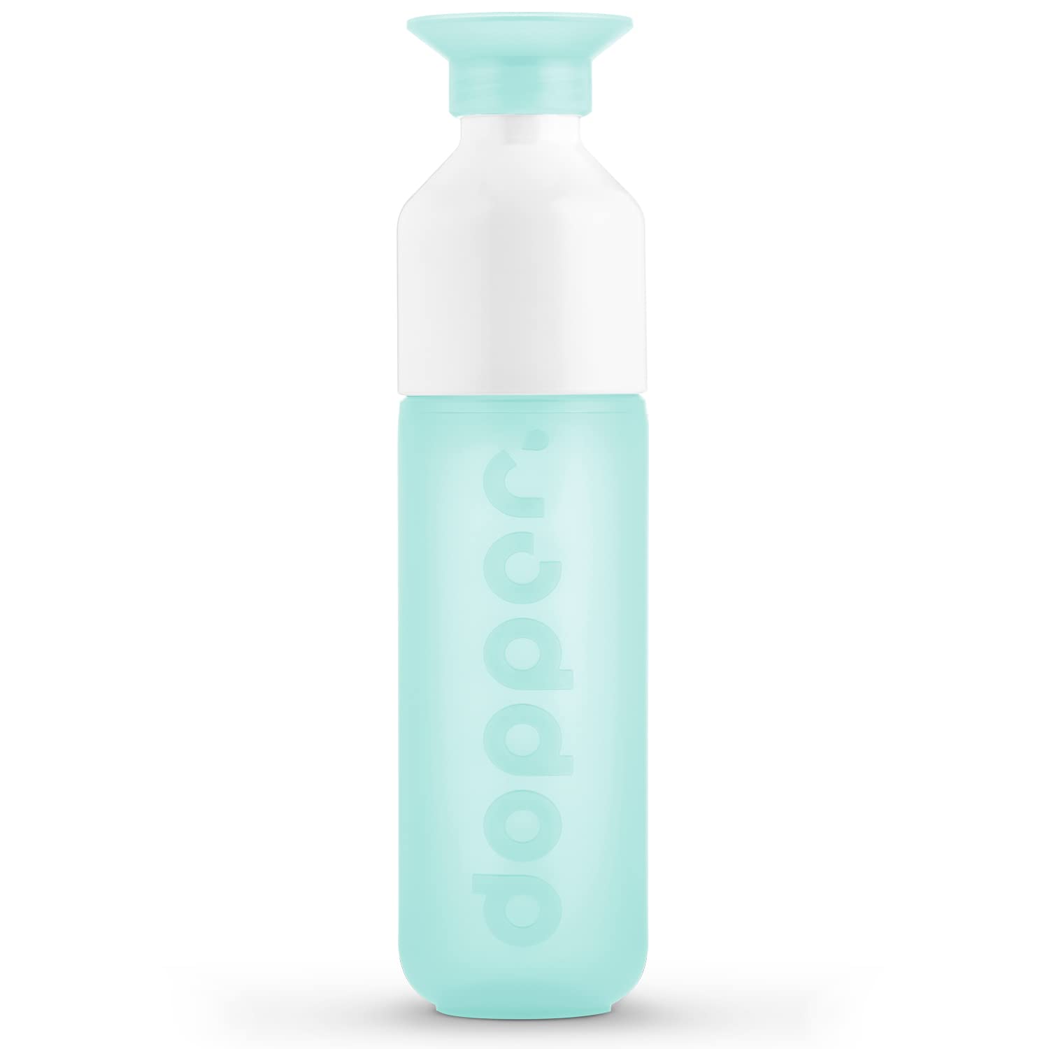 Dopper Original Drinking Bottle Polar Blue 450ml - 100% Recyclable Water Bottle - BPA & Phthalate Free - Ideal Water Bottle for On The Road, Fitness & Office