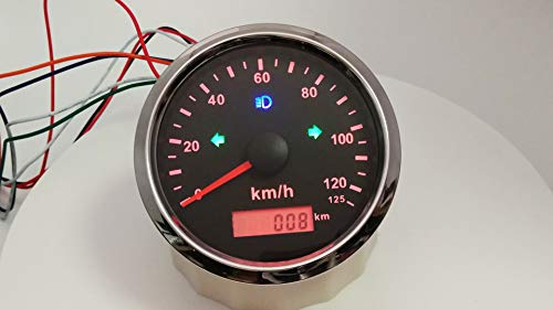 ELING GPS Snelheidsmeter Kilometerteller 0-125km/h voor Automotorfiets ATV UTV 85MM - Image 4