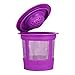 Maxware 2 Reusable Refillable Coffee Filters For Keurig Family 2.0 and 1.0 Brewers Fits K200, K300/K350/K360, K450/K460, K500/K550/K560/K575 (Purple, 2)