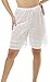 Underworks Snip-A-Length Pettipants Culotte Slip Bloomers Split Skirt Large-White