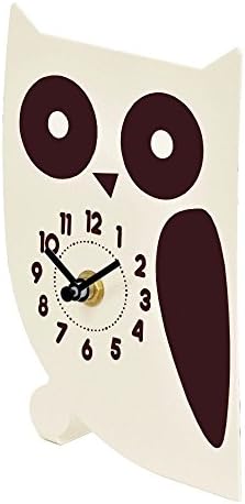 GENTIE Object Clock Owl Desk Clock White G-5018N