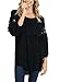 FARYSAYS Women's Casual Crewneck Lace Crochet High Low Long Sleeve Loose Blouse Tops (S-XXL)