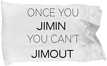 Mug Million BTS Pillow Case - Once You Jimin You Can't JIMOUT - Best Gift for K-POP Fan
