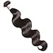 UNice Hair Brazilian Body Wave Human Hair 1 Bundle 100% Unprocessed Virgin Human Hair Weave Extensions Natural Black Color Can be Dyed and Bleached 16 inch