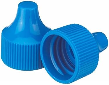 Wheaton 242524 Tip for 20-410 Screw Cap and 30-125mL Dropping Bottles, 20 mm Diameter, Polypropylene, Blue (Pack of 100)