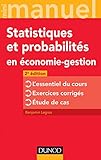 Image de Mini manuel de Statistiques et probabilités en économie-gestion - 2 éd.