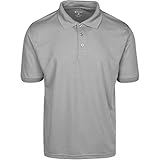 Mens Gray Drifit Polo Shirt Medium
