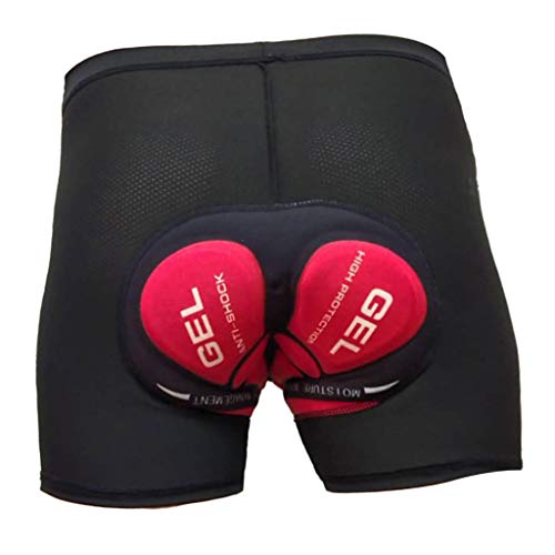 freneci Fietsbroek voor heren, met 3D gel zitkussen, ademende fietsbroek, fietsbroek met gel gevoerd, fietsonderbroek… - Image 5